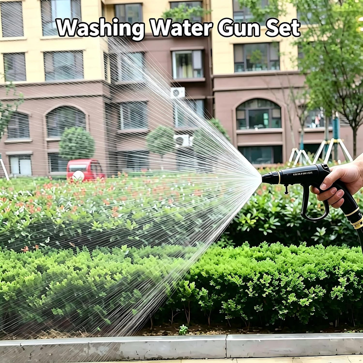 Car Washing Water Gun Set,Washing Water Gun Set,High Pressure Hose Nozzle,Multi Function Lawn & Garden Watering Sprayer,Heavy Duty Garden Hose Nozzle,Spray Nozzles for Cleaning Yard Pets Car