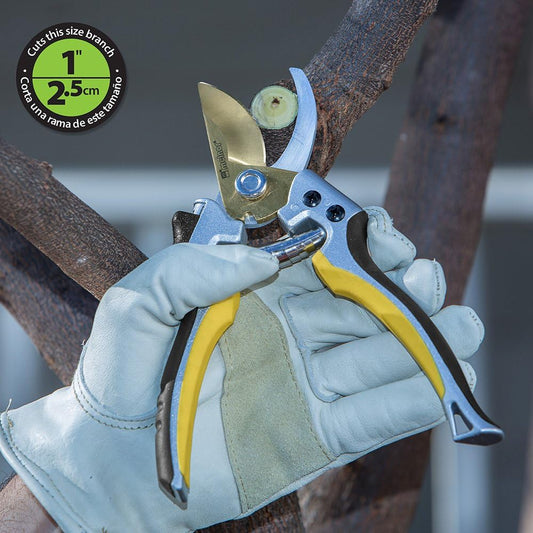Pro Lopper & Pruner Value Pack - Forged Steel Blades - Includes 28”-37” Telescoping Bypass Loppers and 8.5” Professional Bypass Pruners