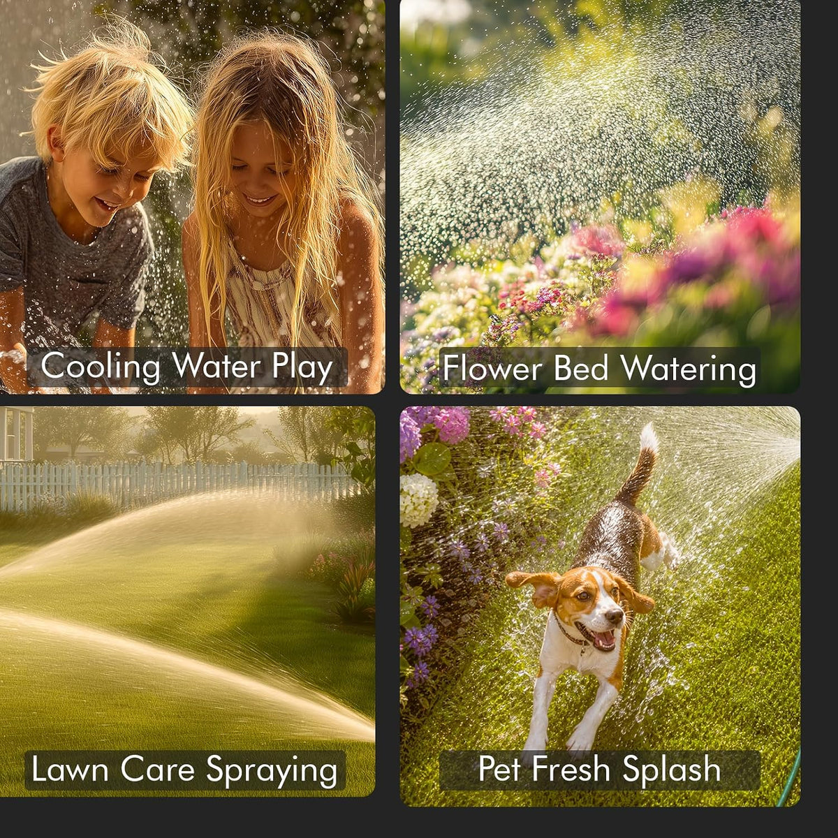 Turbo Oscillating Sprinkler, Irrigation Sprinklers for Large Yard
