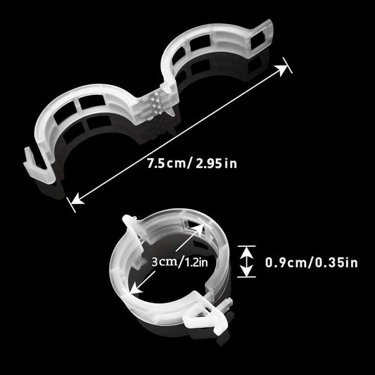 200 Pcs Plastic Trellis Plant Support Clips for Support, Grape and Tomato Vine, Vegetables Plants, Garden Clips to Grow Upright Makes Plants Healthier