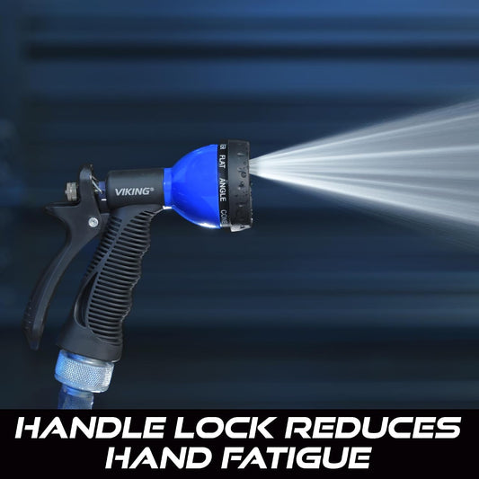 VIKING Garden Hose Nozzle with 8 Spray Patterns for Washing Cars