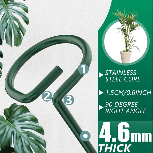 6 Pack 24 in Extendable Plant Support Stakes for Outdoor Plants and Flowers