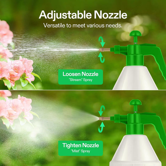 50oz Pump Sprayer, Handheld Garden Water Sprayer Bottle