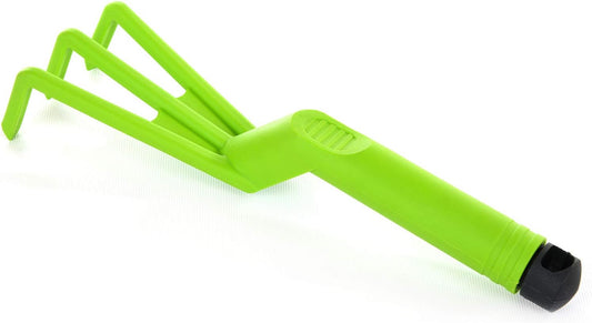 Garden Tool Set, 4-Piece Heavy Duty Gardening Tools, Includes Cultivator, Trowel, Shovel & Rake, Durable Poly Material & Non-Slip Handle, Planting, Yard Work, Landscaping – Lime Green