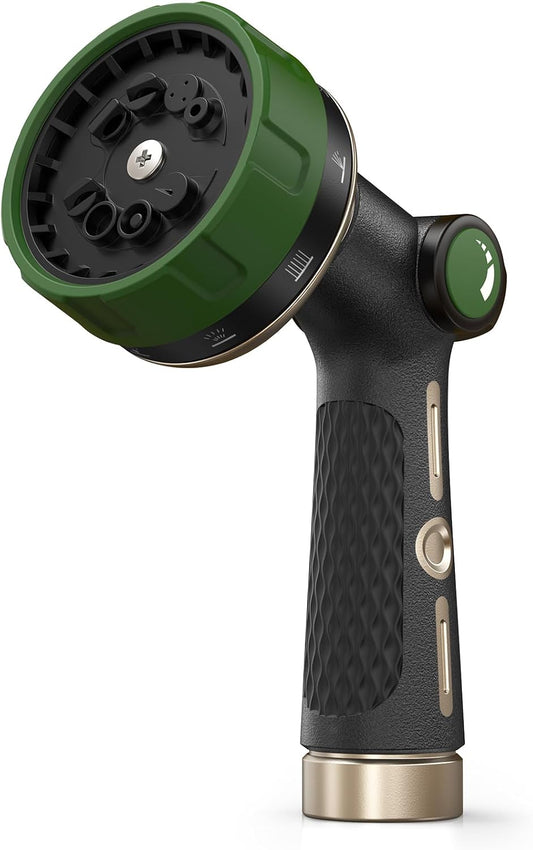 Heavy Duty Garden Hose Nozzle Green