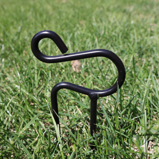 Hose Guides - Set of 6 - Heavy Duty Steel Hose Stakes - Made in USA