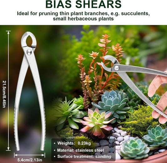 6 PCS Bonsai Pruning Tool Set, 6 Different Roles of Scissors to Meet All the Needs of the Usage Process, for Plant Pruning and Shaping, Free Your Hands and Easy to Finish the Work