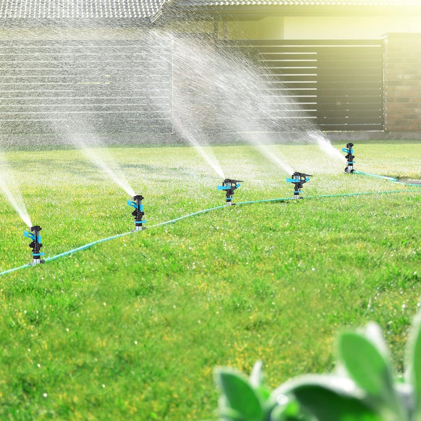 Lawn Sprinkler Automatic Garden Sprinkler 360 Degree Rotating Water Sprinkler Yard Sprinkler for Lawn Garden Flower Grass Irrigation Kids Playtime(6 Pack)