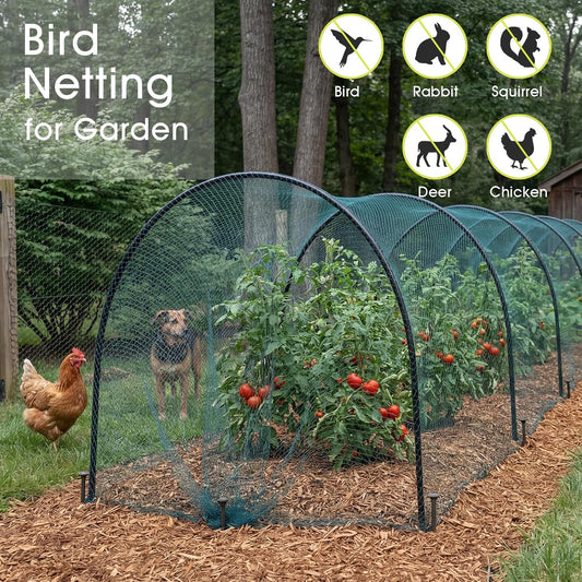 Bird Netting for Garden Protection, 28 x 30FT Mesh Garden Netting