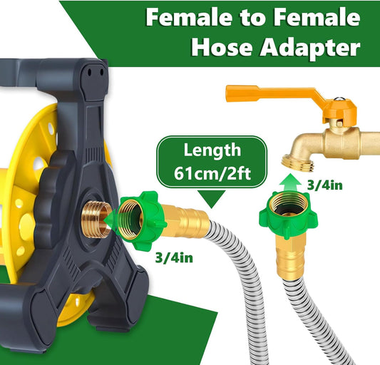 2ft Garden Hose, 3/4in Female to Female Leader Hose