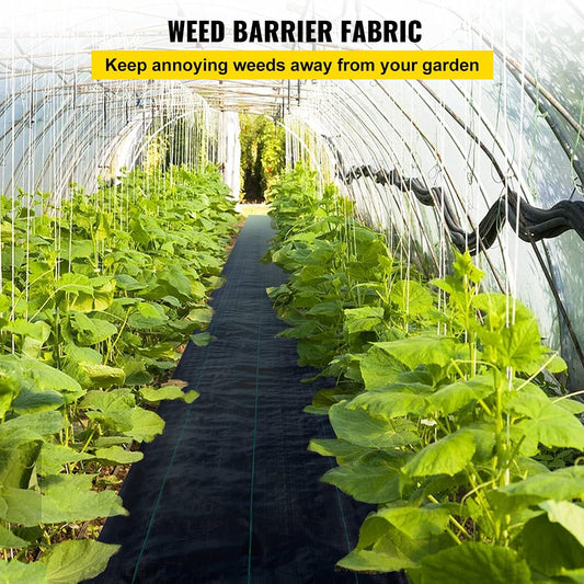 6x300ft Premium Weed Barrier Landscape Fabric Heavy Duty 2.4OZ, Woven Weed Control Fabric, High Permeability Good for Flower Bed, Geotextile Fabric Underlayment, Driveway Fabric Ground Cover