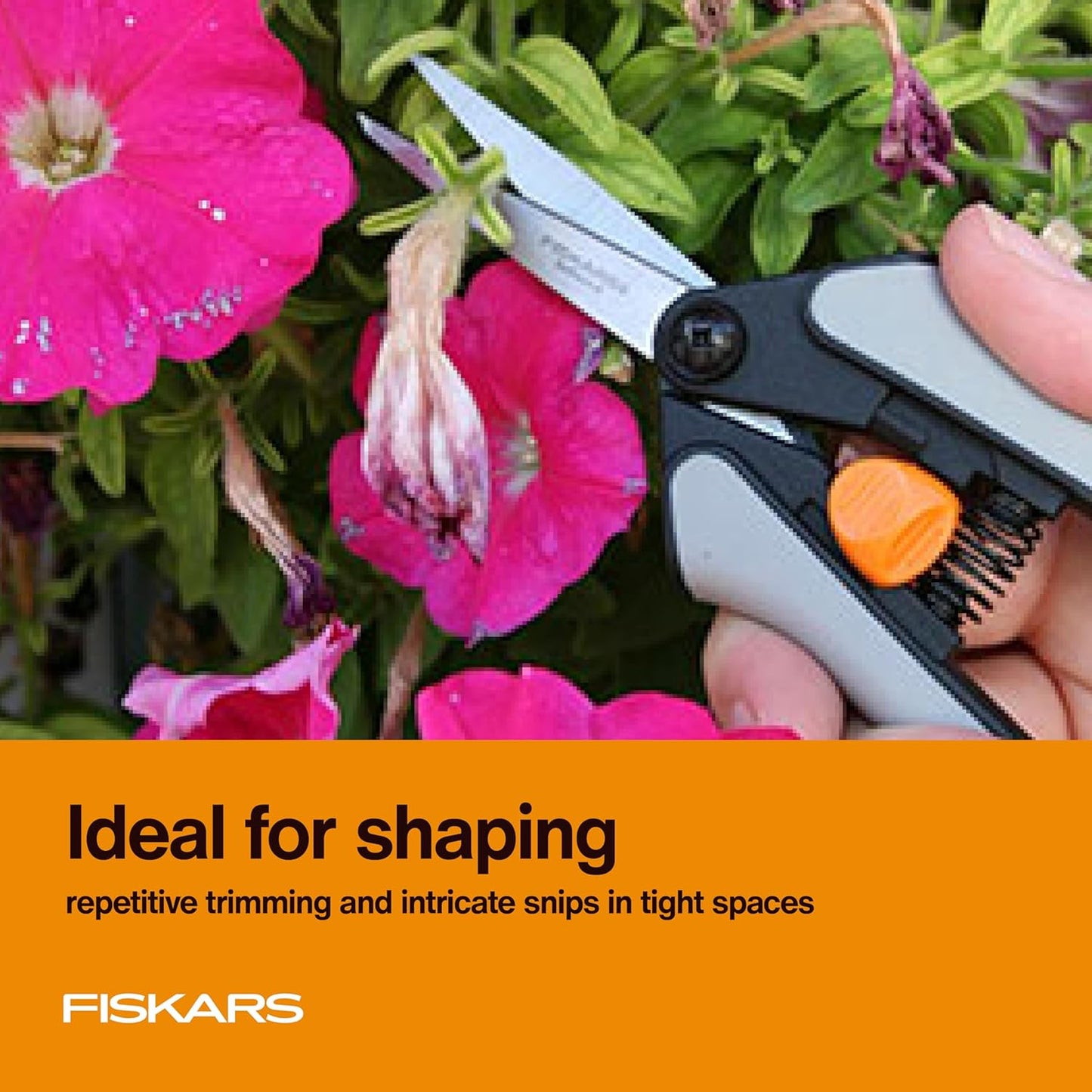 6" Steel Micro-Tip Pruning Scissors, Garden Snips for Small Plants