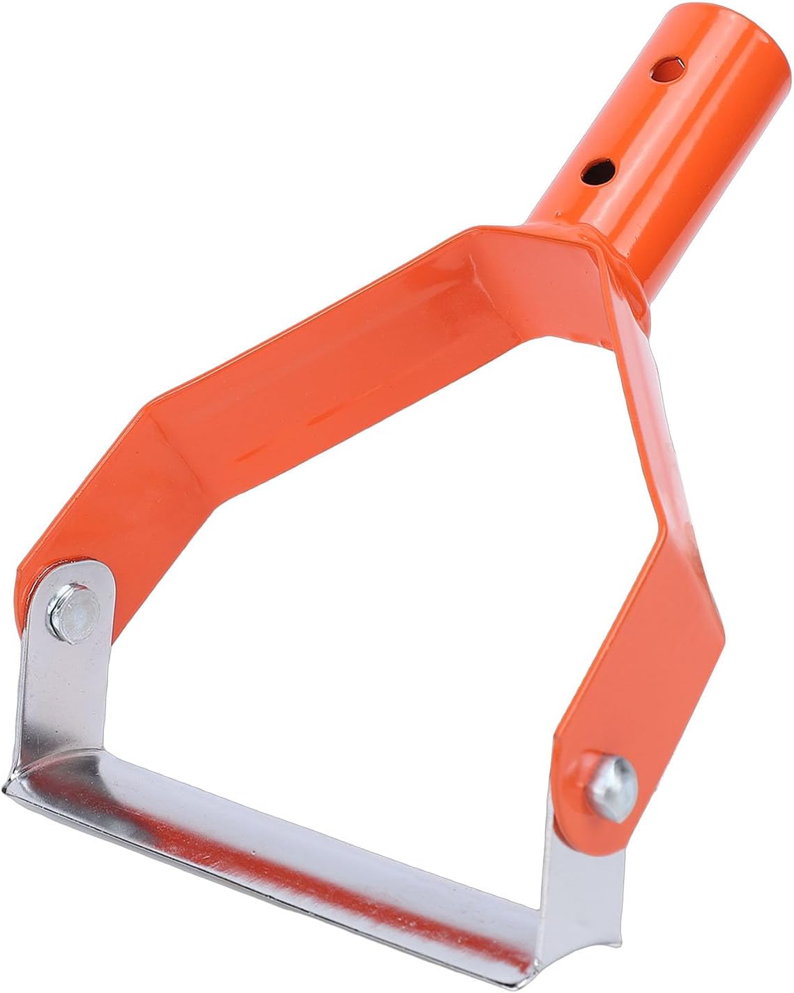 Stirrup Hoe Mini Garden Hoe Hollow Trapezoidal Head Hand Forged Carbon Steel for Weeding Loosening Soil Digging Planting with Lightweight Compact Design (Green)