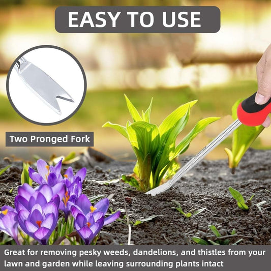 Weed Puller Tool, Dandelion Weeder Puller Tool with Soft Handle