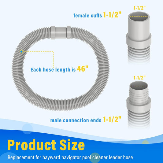 Pool Vacuum Leader Hose V532LG Compatible with Hayward Pool Vac