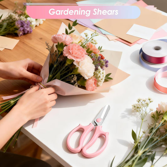 4PCS Flower Scissors, Premium Stainless Steel Garden Scissors