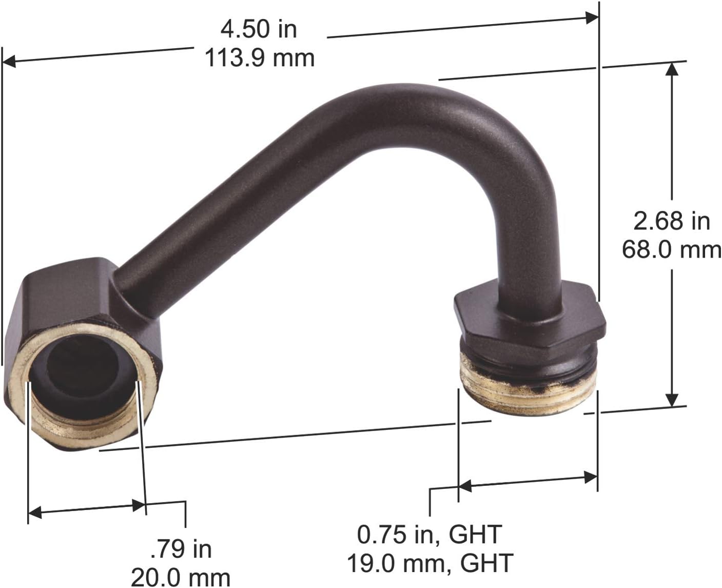 Replacement Elbow Connector for Wall Mounted Hose Reel #ELB0002