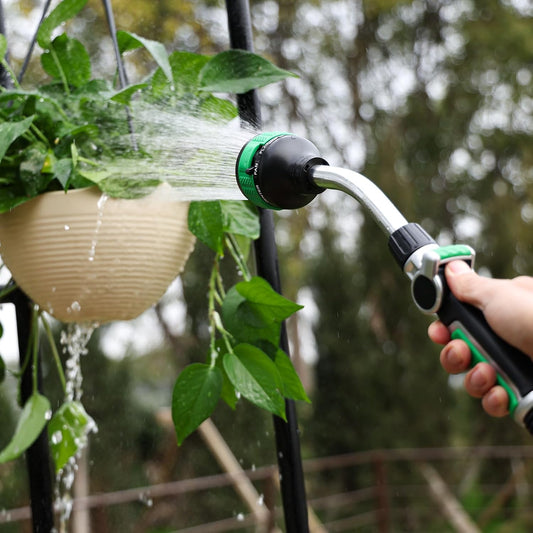 2-in-1 Watering Wand, Heavy Duty Metal Garden Hose Wand for Outdoor