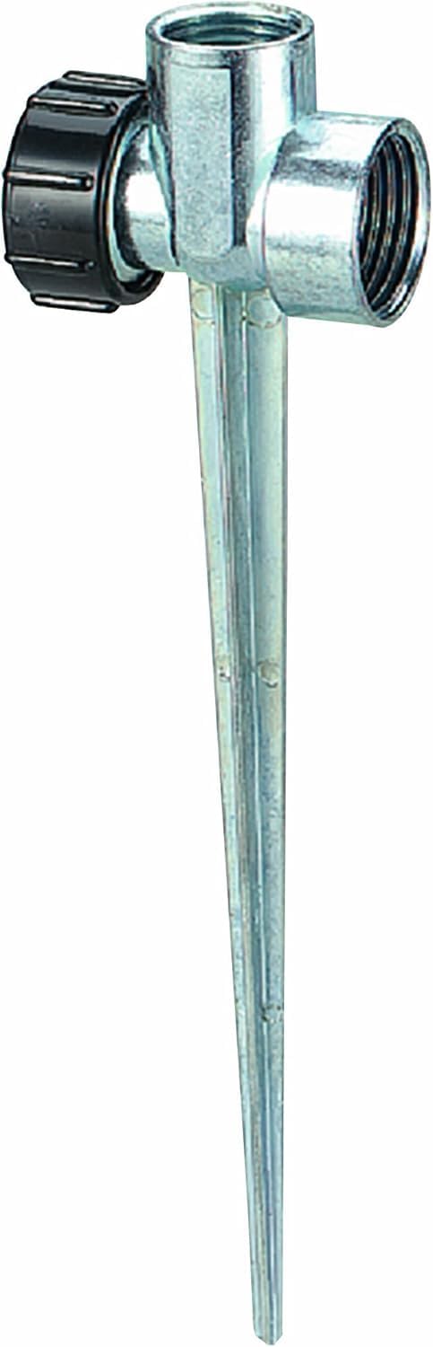 5-Pack Metal Flow-Thru Lawn Sprinkler Spike Base for 1/2" Yard Sprinklers
