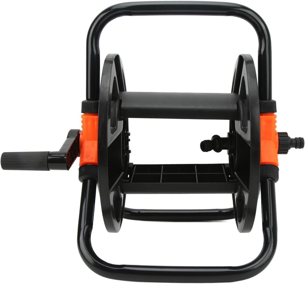 Portable Garden Hose Reel Cart, Hose Winding Reel Water Hose Storage Rack with Rotating Handle, ABS Single Arm Hose Holder for Garden Watering, Car Washing and Outdoor Use