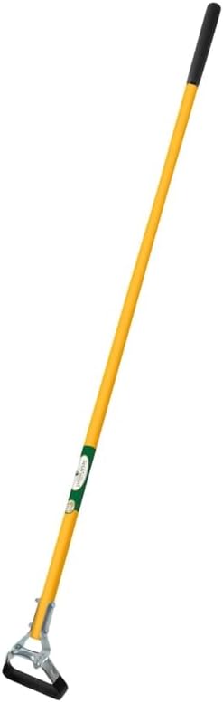 Heavy-Duty Double Action Stirrup Hoe – 54″ Fiberglass Handle Push-Pull Weeding Tool for Lawn, Garden, Landscaping, Patio, Weed Removal & Cultivation - Solid Single Piece Handle