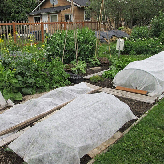 Plant Covers, Garden Floating Row Cover, Fabric Non-Woven for Frost Protection Freeze Protection for Vegetables Fruit Tree Plant Frost Blanket Cover for Cold Weather ( Color : White , Size : 3mx3m )