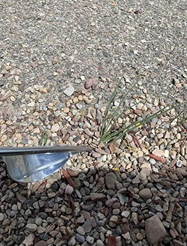 Weeding Tool - Leverage Metal Base Creates Perfect Angle for Easy Weed Removal and Deeper Digging - Sharp V Nose Digs deep to Roots - Stainless Rust Proof Steel