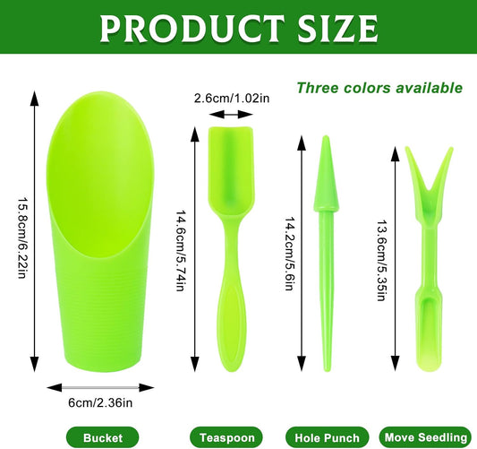 12PCS Plastic Soil Scoop for Indoor Plants, Succulent Garden Tool