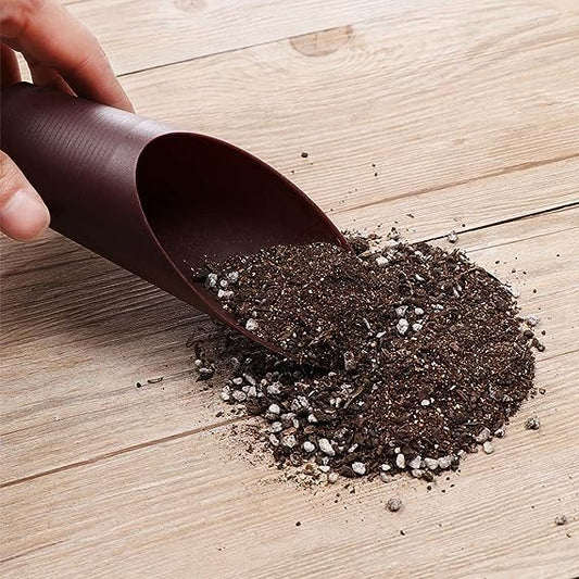 Coffee Color Bonsai Soil Scoops, Plastic Garden Soil Scoops,Garden Potted Plant Succulent Planting Tool Garden Gifts Garden Tool