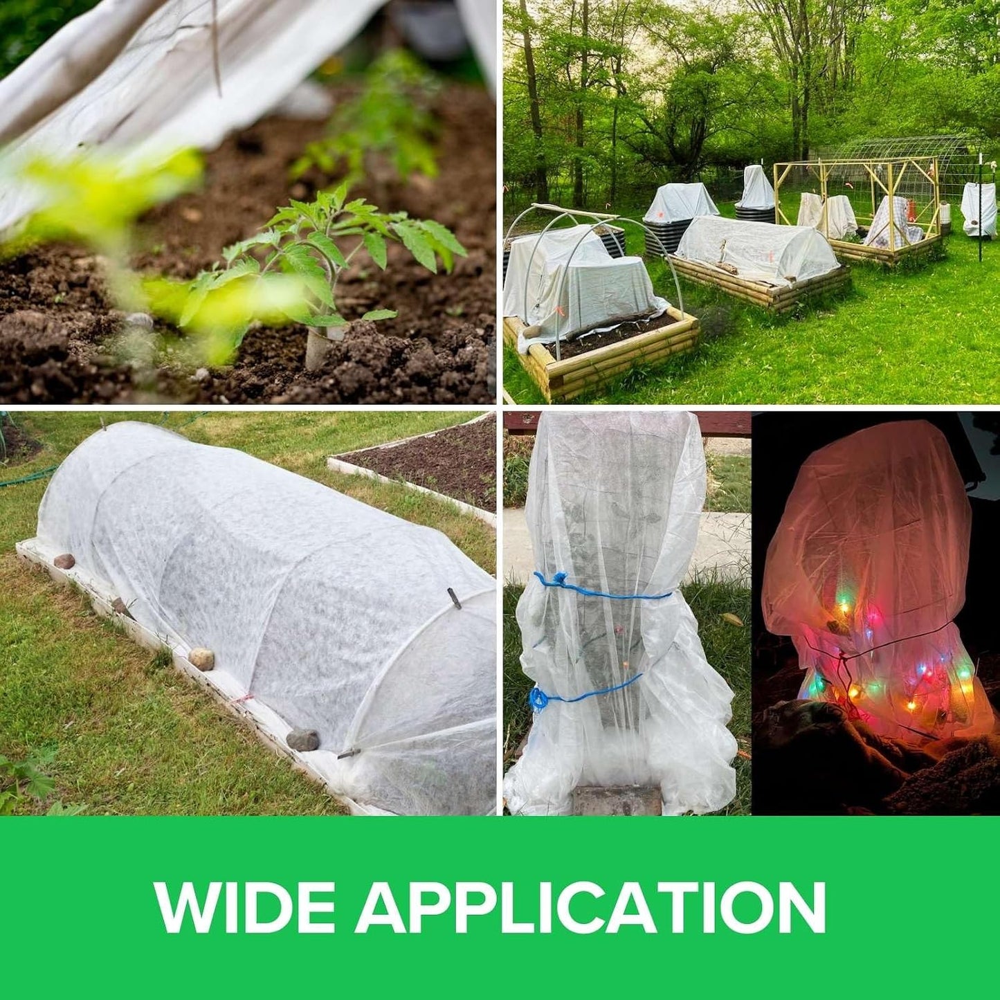Plant Covers Freeze Protection 10 ft x 30 ft Floating Row Cover 0.95 oz/yd² Frost Blankets for Plants Winter Frost Pests Protection