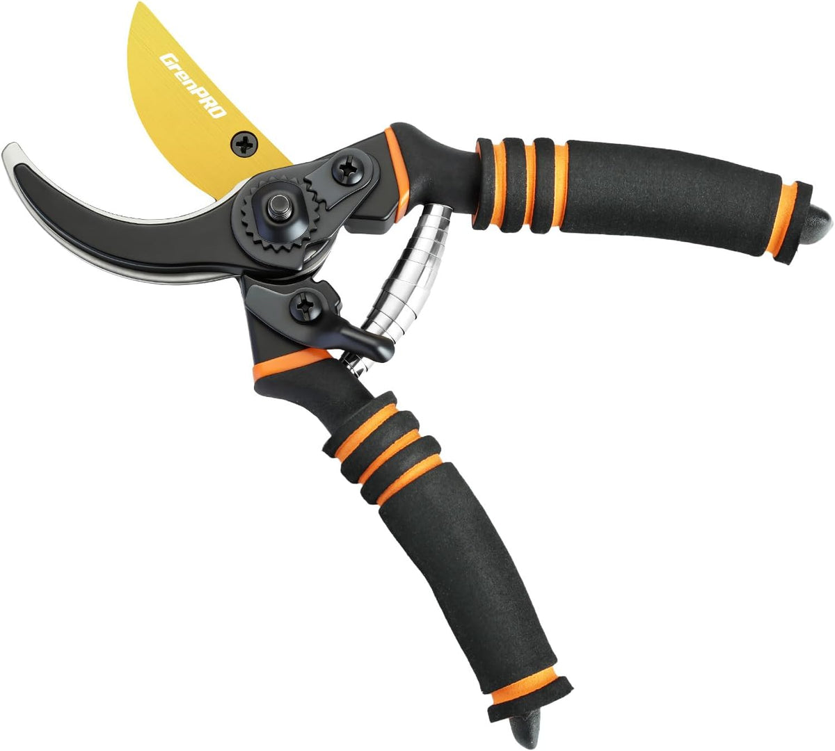Heavy Duty Bypass Pruning Shears, 8.6", 1.38" Capacity, Orange