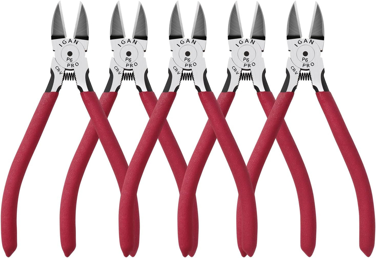 P6 6-inch Ultra Sharp & Powerful Side Cutter Clippers with Longer Flush Cutting Edge, Ideal Wire Snips for Crafting, Floral, Electrical & Any Clean Cut Needs