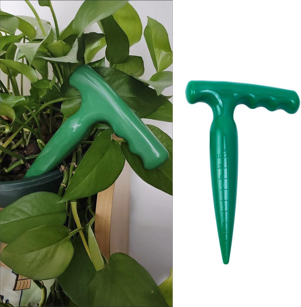 3 Pack Hand Dibber with 4 Inch Measuring Scale Small Plastic Seed Dibber Bulb Planter Tool Seed Planter Herb Seeds Planting Dibbers for Seedlings Vegetable Seeds Garden Kit Tulip Flower Bulbs