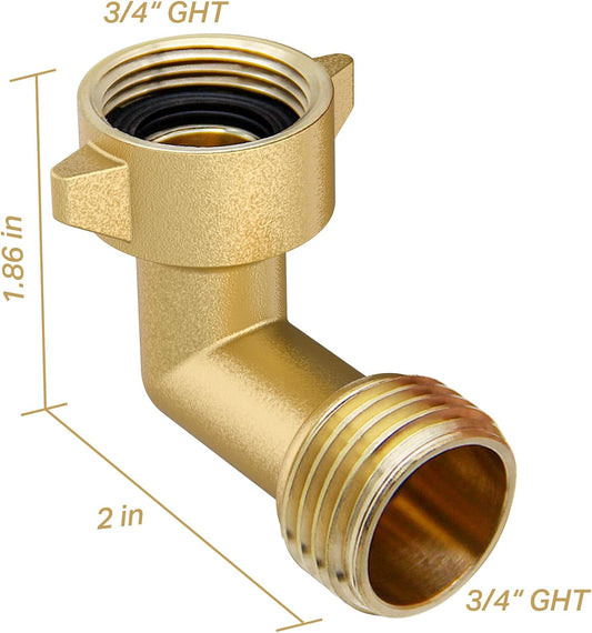 90 Degree Garden Hose Elbow, 2 Pack