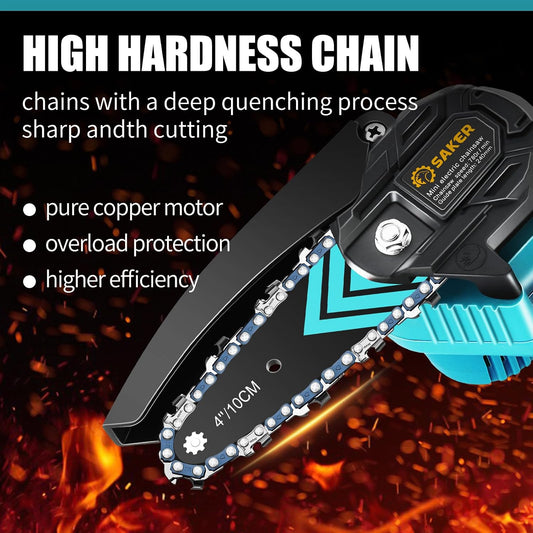 Mini Chainsaw Cordless,Portable Electric Chain Saw