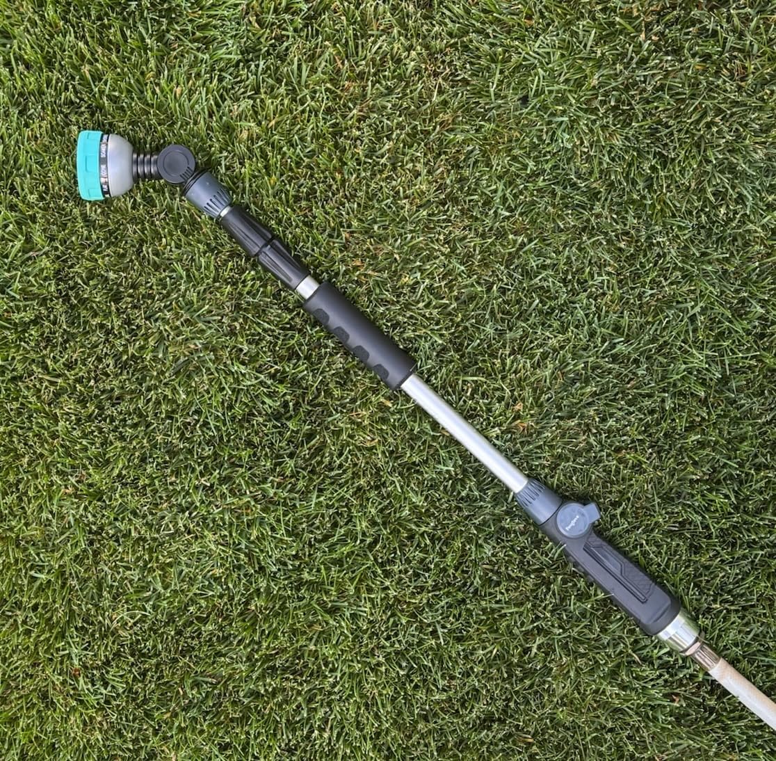 Foxglove Extended 28–36” Garden Hose Watering Wand with Swivel Head