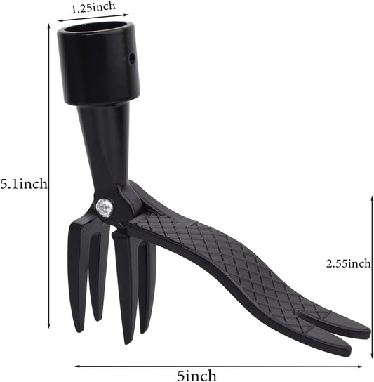 Stand Up Weed Puller an Upright Weeding Tool Standing Weed Clip No Bending 4 Claws