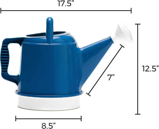 Watering Can Deluxe 2 Gallon (256 Fl Oz) Classic Blue
