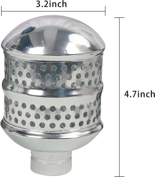 2 Pack Bubbler Sprinkler Heads, Aluminum Diffuser Flood Nozzle for Delicate Watering, Gentle Garden Metal Watering Soaker Sprinkler for Plants Garden Lawn Yard