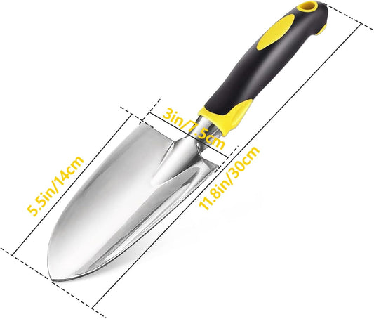 Garden Shovel Tool, Stainless Steel Heavy Duty Garden Trowel for Weeding