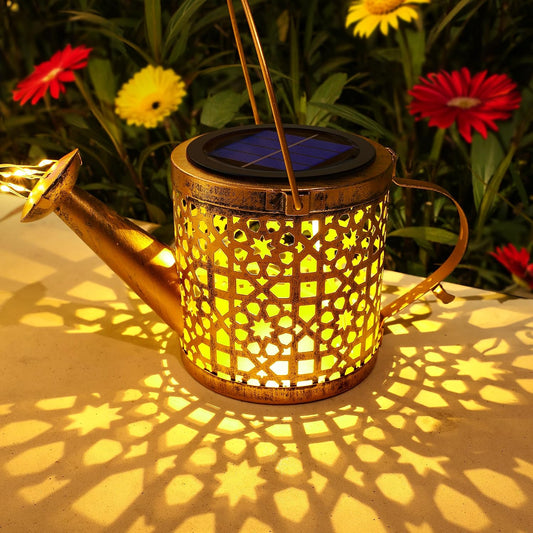 Solar Watering Can Lights Waterproof Outdoor Decorative Garden Decor
