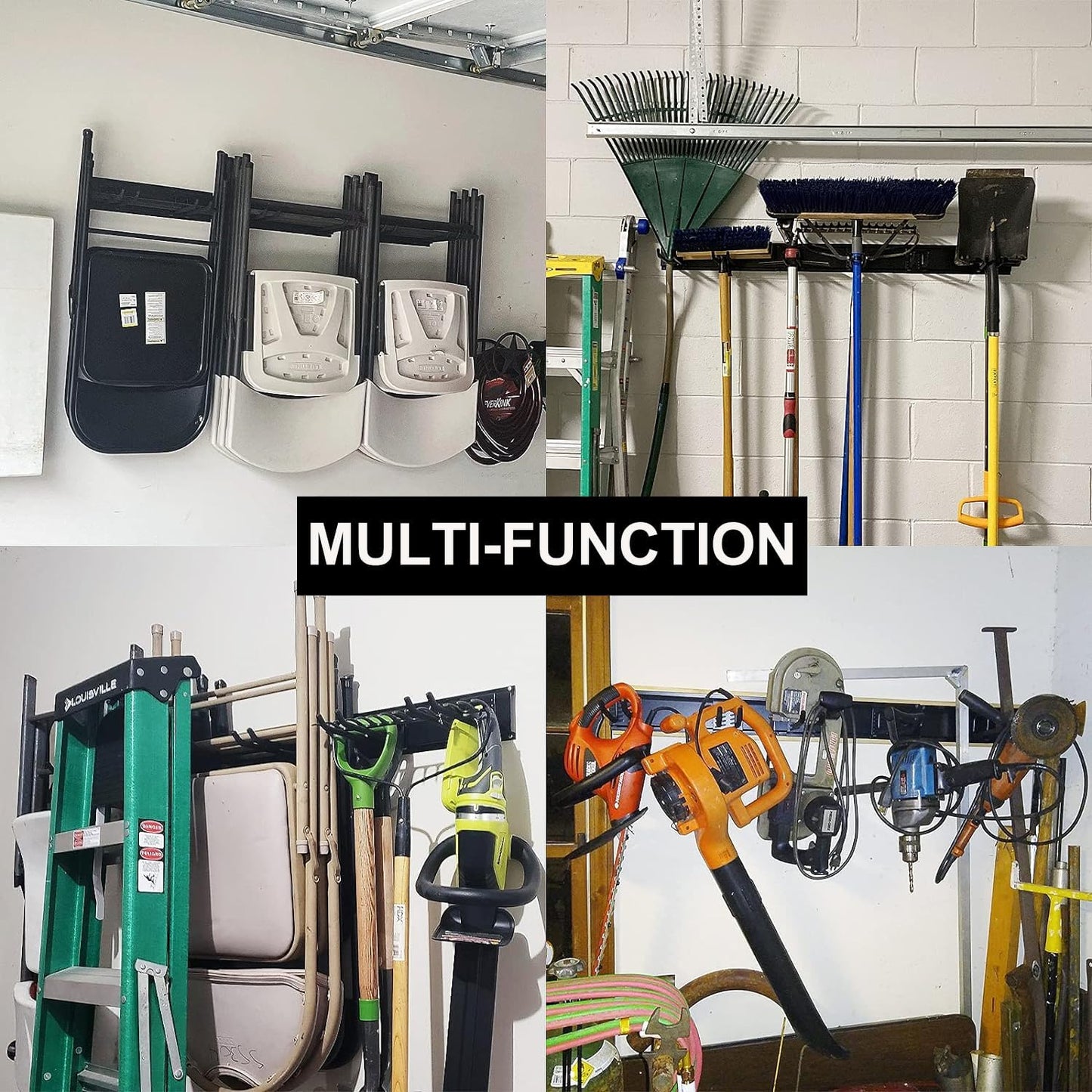 Garage Storage Organization Wall Mount Folding Chair Hangers