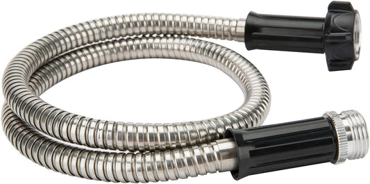 304 Stainless Steel 3 Feet Short Garden Hose with Female to Male Connector, Water Hose, Metal Hose, Outdoor Hose (3ft)