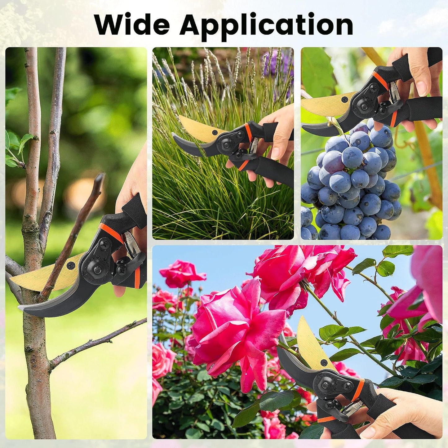 8.5 Inch Pruning Shears, Bypass Pruners