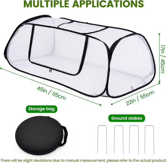 Garden Netting Raised Beds Cover Pop Up Garden Plant Cover with Storage Bag