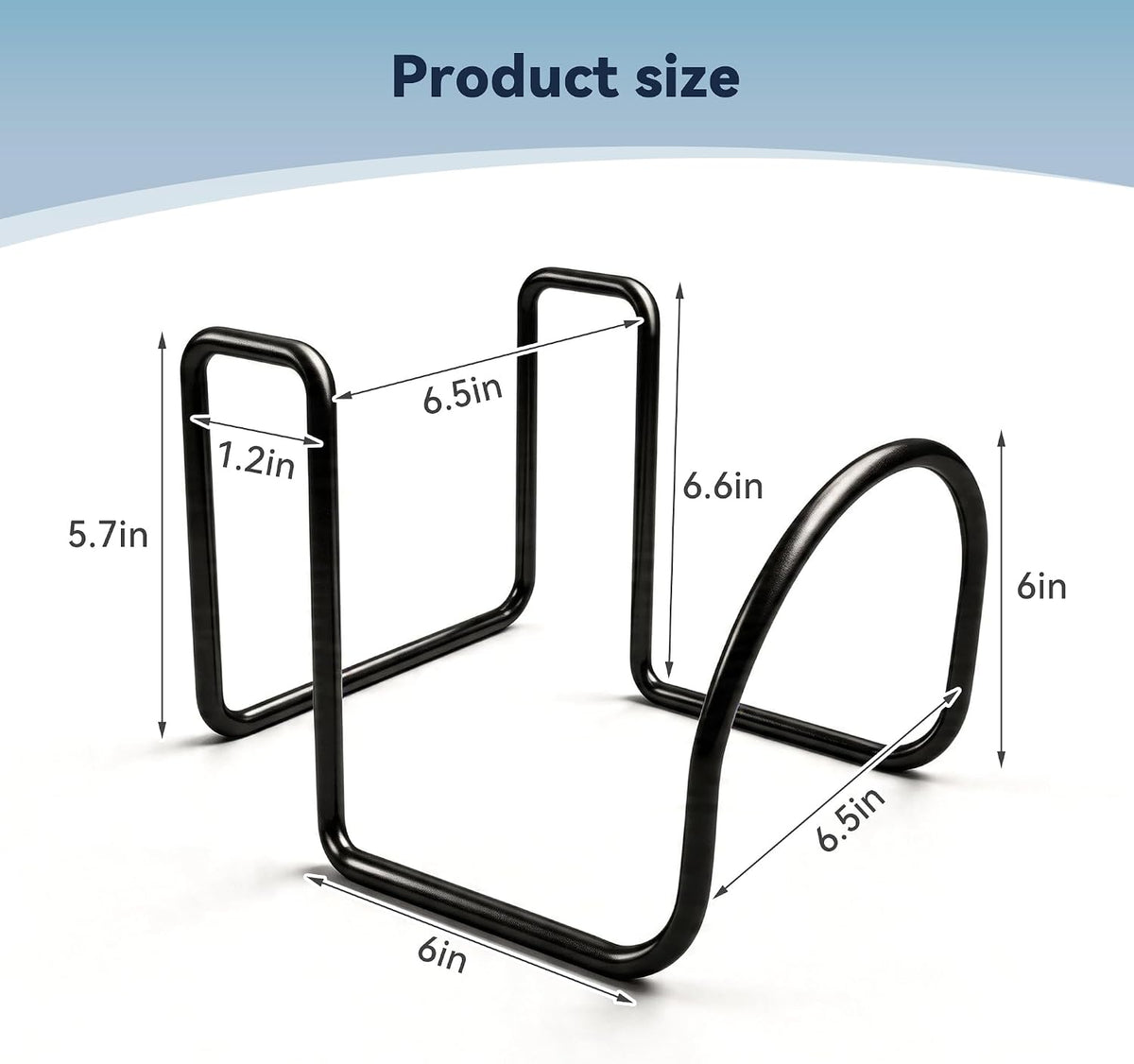 Heavy Duty Garden Hose Holder for Fence, Fits 0.75"-1.25" Railings