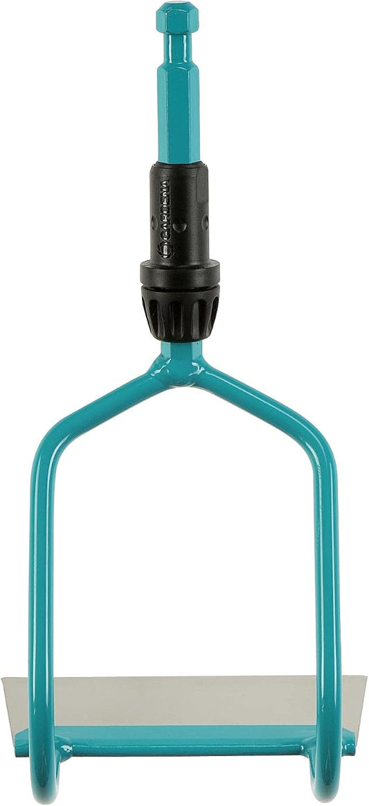 combisystem Draw Hoe: Garden Hoe for Weeding and loosening the Soil Under Great Loads, 12 cm Working Width, Rust-Free Stainless Steel Blade, fits on combisystem Handles (3192-20)