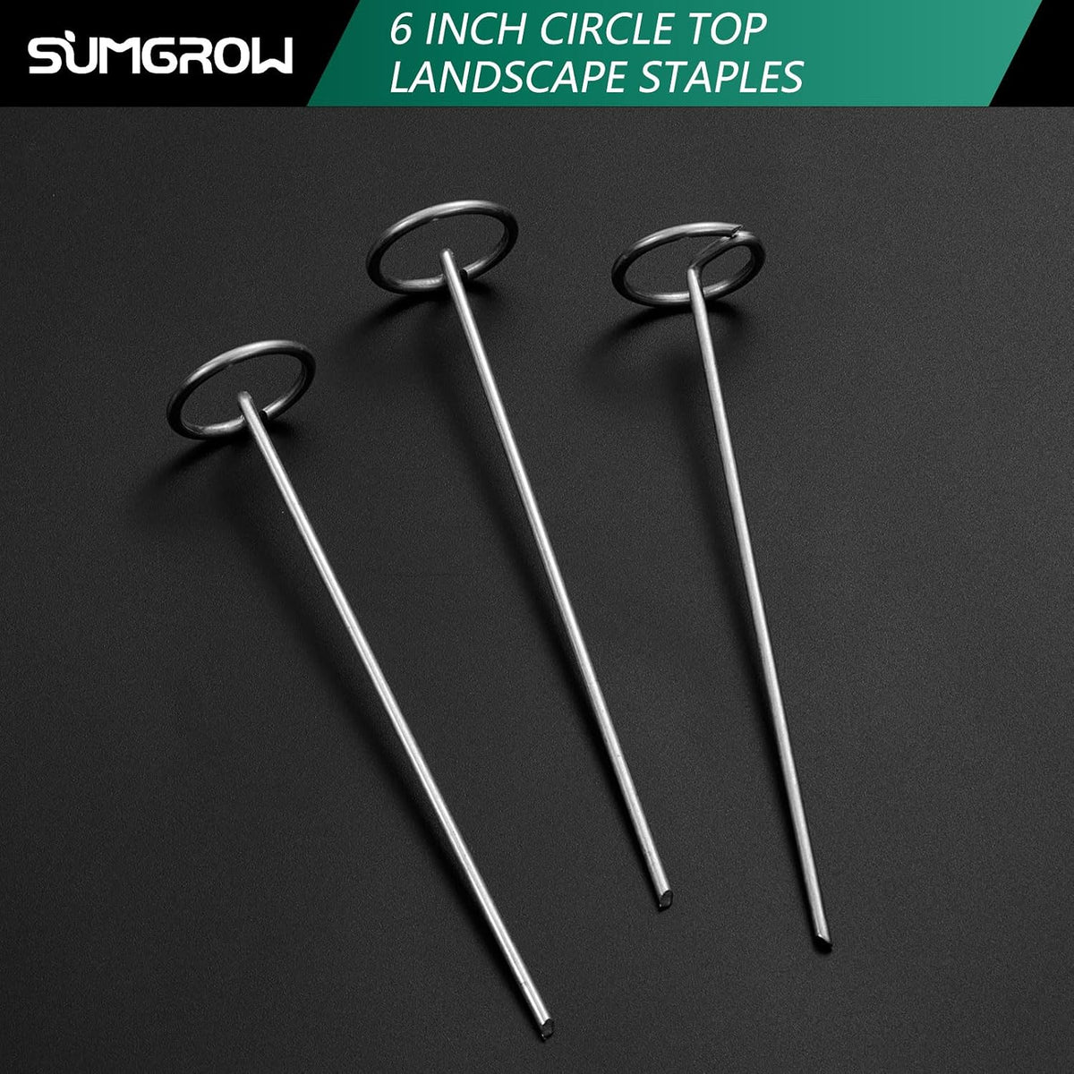120 Pack 6-inch, Landscape Staples, Fabric Pins, Weed Barrier Stakes