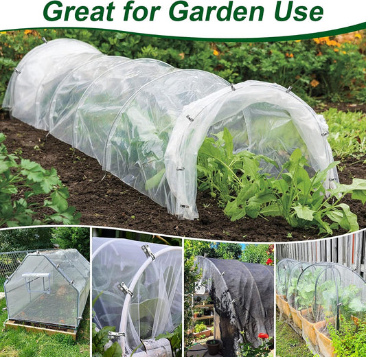 60 Pack Garden Clips for Greenhouse Netting, 2.3 Inch Metal Clamps