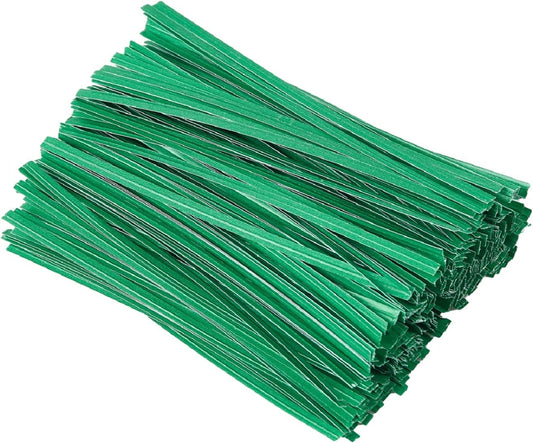 1000 Pcs 5" Red Twist Ties, Plant Ties Cable Ties Reusable Bread Ties for Party Cello Candy Coffee Treat Bags Cake Pops